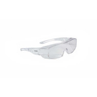 OKULARY OCHRONNE BOLLE SAFETY OVERLIGHT PRZEZROCZYSTE, POLIWĘGLAN, OTG, ANTI-SCRATCH, ANTI-FOG, OCHRONA UVA/UVB