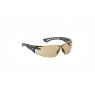 OKULARY OCHRONNE BOLLÈ SAFETY RUSH PRZECIWSŁONECZNE, POLIWĘGLAN, ANTI-SCRATCH, ANTI-FOG, OCHRONA UVA/UVB – PRZYDYMIONE Z PASKIEM