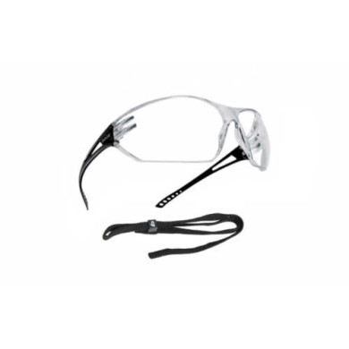 OKULARY OCHRONNE BOLLE SAFETY SLAM PRZEZROCZYSTE CZARNE POLIWĘGLAN UNIWERSALNE SPORTOWE OCHRONA UV