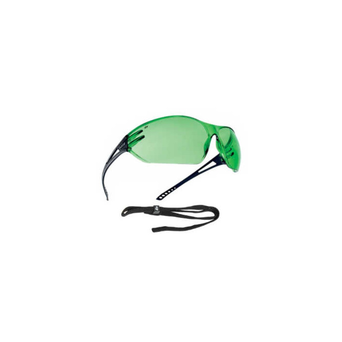 OKULARY OCHRONNE BOLLE SAFETY SLAM SHADE 2 SPAWALNICZE ZIELONO-CZARNE LEKKIE SPORTOWE OCHRONA UV IR