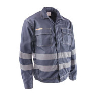BLUZA ROBOCZA POLSTAR BRIXTON CLASSIC ABBL Z PASAMI ODBLASKOWYMI NIEBIESKA