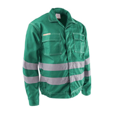 BLUZA ROBOCZA POLSTAR BRIXTON CLASSIC ABBL Z PASAMI ODBLASKOWYMI ZIELONA