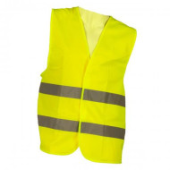 KAMIZELKA OSTRZEGAWCZA URGENT MD201, ODBLASKOWA, POLIESTROWA, ŻÓŁTA
