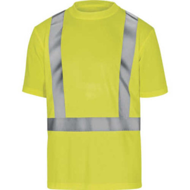 KOSZULKA T-SHIRT DELTA PLUS COMET OSTRZEGAWCZA ŻÓŁTA KLASA 2 ODBLASKOWA S-3XL