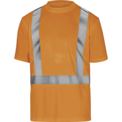 KOSZULKA T-SHIRT DELTA PLUS COMET OSTRZEGAWCZA POMARAŃCZOWA KLASA 2 ODBLASKOWA S-3XL