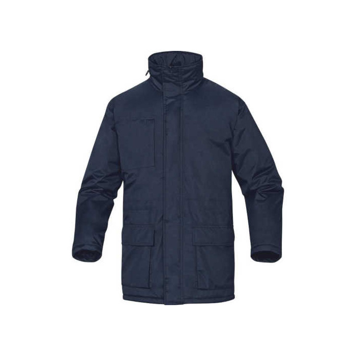 KURTKA ROBOCZA DELTA PLUS DARWIN3 Z KAPTUREM POWLEKANA PVC POLIESTER GRANATOWA XS-3XL