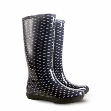 KALOSZE MIEJSKIE DEMAR AVENEW HAWAI LADY PRINT V 0076 DAMSKIE, W KROPKI, CZARNO BIAŁE