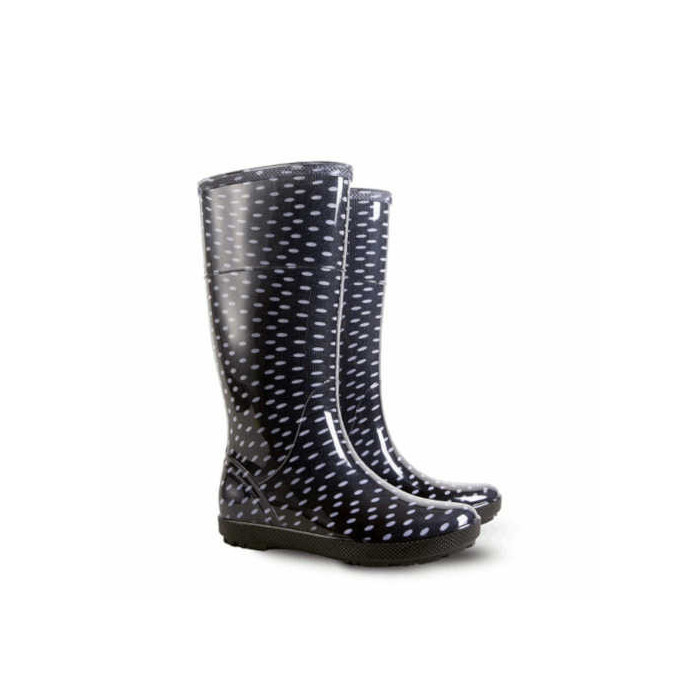 KALOSZE MIEJSKIE DEMAR AVENEW HAWAI LADY PRINT V 0076 DAMSKIE, W KROPKI, CZARNO BIAŁE