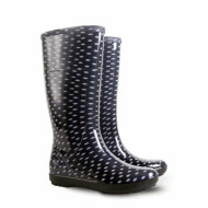 KALOSZE MIEJSKIE DEMAR AVENEW HAWAI LADY PRINT V 0076 DAMSKIE, W KROPKI, CZARNO BIAŁE