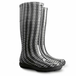 KALOSZE MIEJSKIE DEMAR AVENEW HAWAI LADY PRINT HG 0076 DAMSKIE, ZE WZOREM, CZARNO SZARE