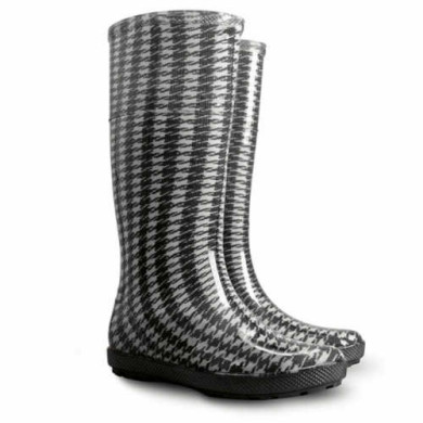 KALOSZE MIEJSKIE DEMAR AVENEW HAWAI LADY PRINT HG 0076 DAMSKIE, ZE WZOREM, CZARNO SZARE