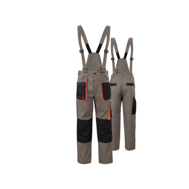 SPODNIE ROBOCZE PROCERA PROMAN DUAL COTTON DO PASA BAWEŁNA 100% SAFARI Z ODPINANYMI SZELKAMI