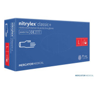 RĘKAWICE NITRYLOWE MERCATOR MEDICAL RMM-NITBASIC BEZPUDROWE OP.100 SZT. GRANATOWE