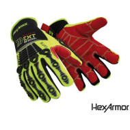 RĘKAWICE ROBOCZE HEXARMOR 4014 RESCUE Z MATERIAŁU SUPERFABRIC ŻÓŁTO-CZERWONO-CZARNE