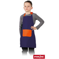 FARTUCH DLA DZIECI REIS FKINDER 45X55 DZIECIĘCY 180 g/m2 CIEMNORÓŻOWO-SZARY