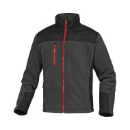 BLUZA ROBOCZA DELTA PLUS KODIAK Z POLARU SZARO-CZARNA CIEPŁA I WYTRZYMAŁA