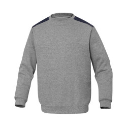 BLUZA ROBOCZA DELTA PLUS OLINO SZARA ZE WZMOCNIENIAMI MOLTON POLIESTER BAWEŁNA