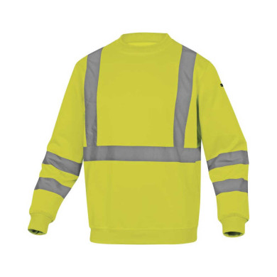 BLUZA ROBOCZA DELTA PLUS ASTRAL OSTRZEGAWCZA ŻÓŁTA MOLTON POLIESTER BAWEŁNA