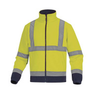BLUZA ROBOCZA DELTA PLUS ZENITH OSTRZEGAWCZA POLAR ŻÓŁTO-GRANATOWA