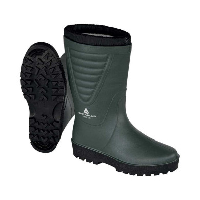 KALOSZE ROBOCZE DELTA PLUS FROST OB SRA OCIEPLANE PVC ZIELONO CZARNE ROLNICTWO OGRODNICTWO ZIMOWE